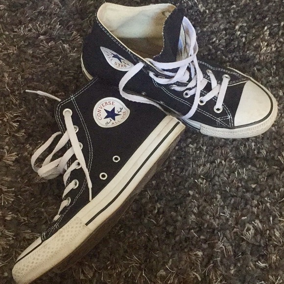worn out black converse